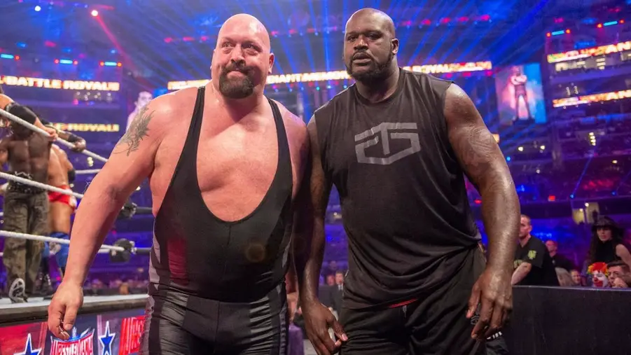 The big show paul wight and shaq at wwe wrestlemania